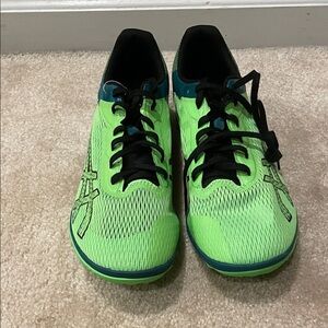 ASICS Men's Neon Green Track Shoes-brand new
